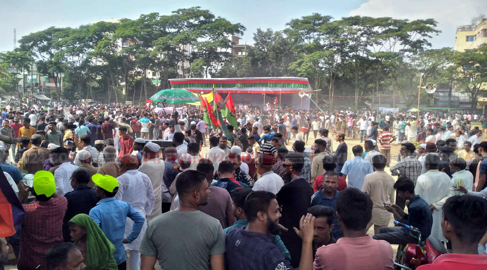 সিলেটে বিএনপির সমাবেশ শুরু, আলিয়া মাঠ লোকে লোকারণ্য