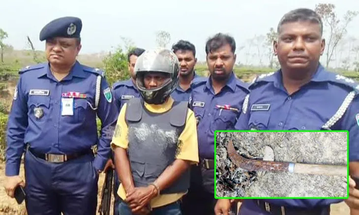 কমলগঞ্জে আলোচিত পূর্ণিমা রেলী হত্যাকাণ্ডে ব্যবহৃত  দা উদ্ধার, ডনের স্বীকারোক্তি