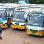 হবিগঞ্জ-মৌলভীবাজার-সিলেট সড়কে দুই দিন ধরে বাস চলাচল বন্ধ